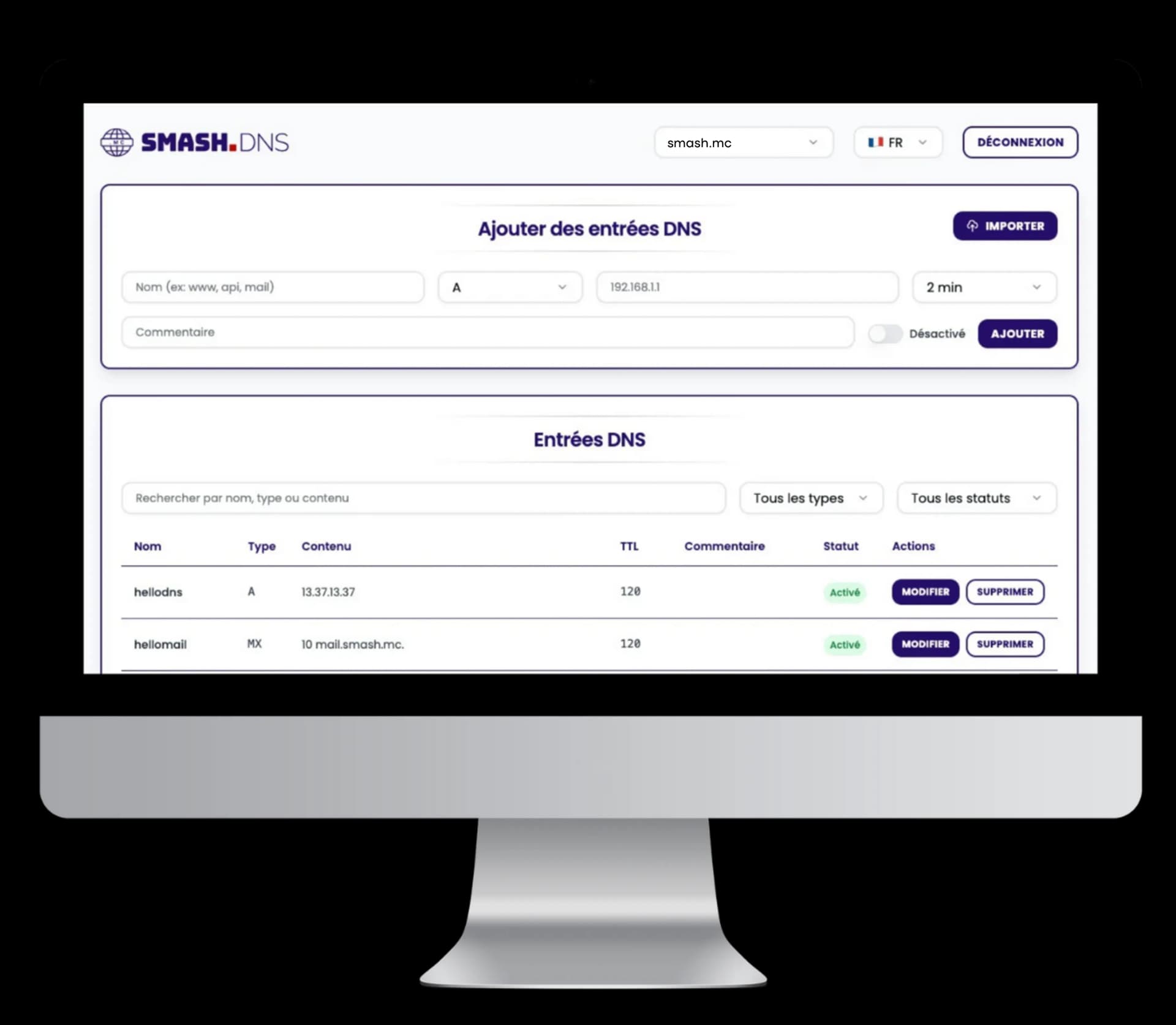 DNS Manager desktop screenshot