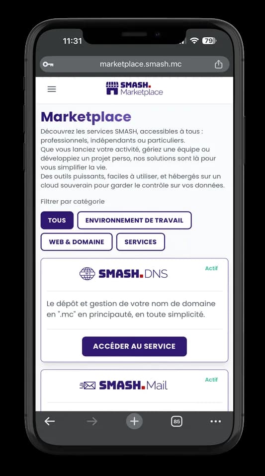 Choisissez votre service