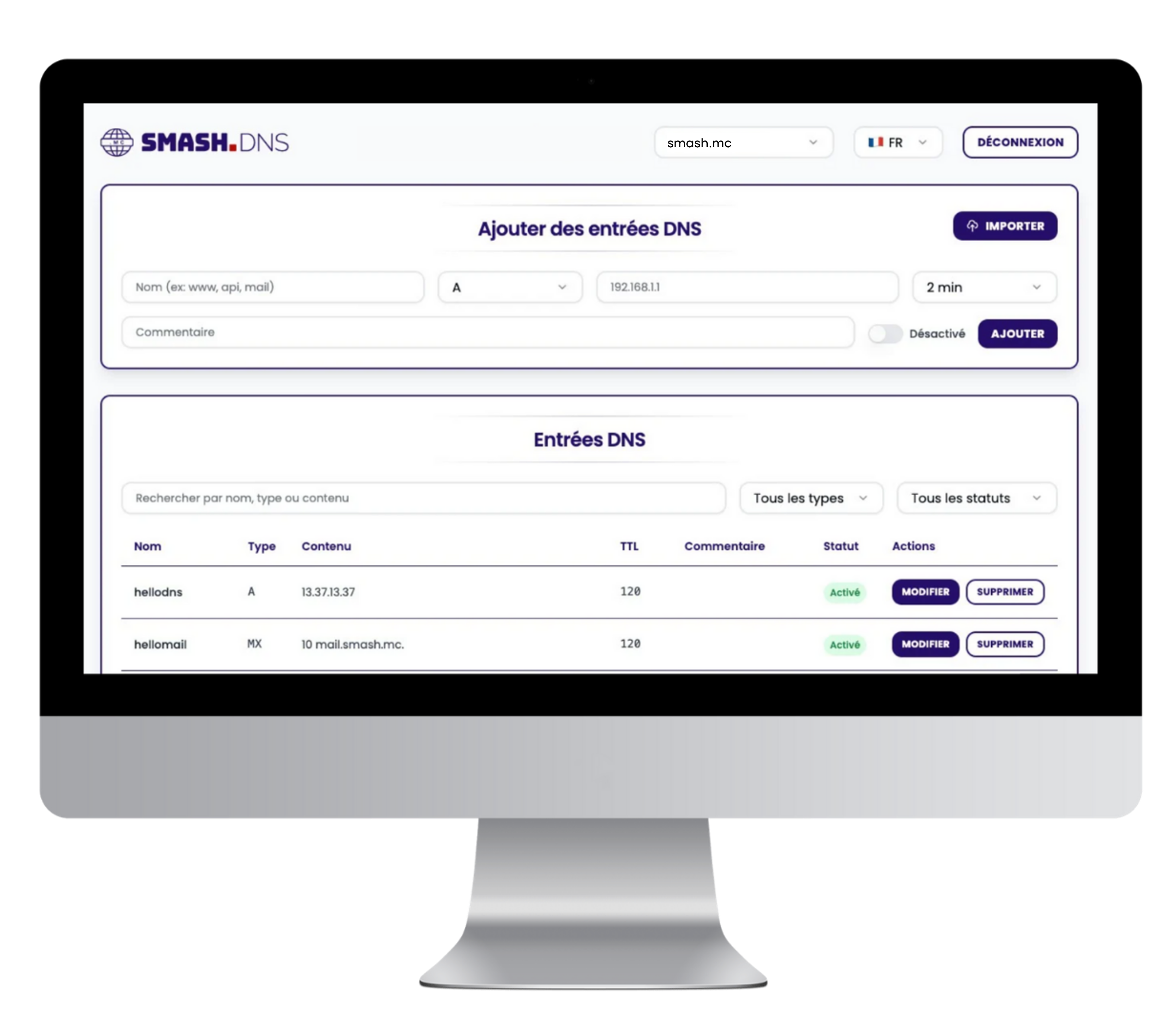 DNS Manager desktop screenshot